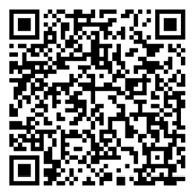 QR code with black and white square patterns on a white background. Description generated by AI
