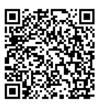 QR code with black and white square patterns on a white background. Description generated by AI
