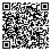 QR code with black and white square patterns on a white background. Description generated by AI